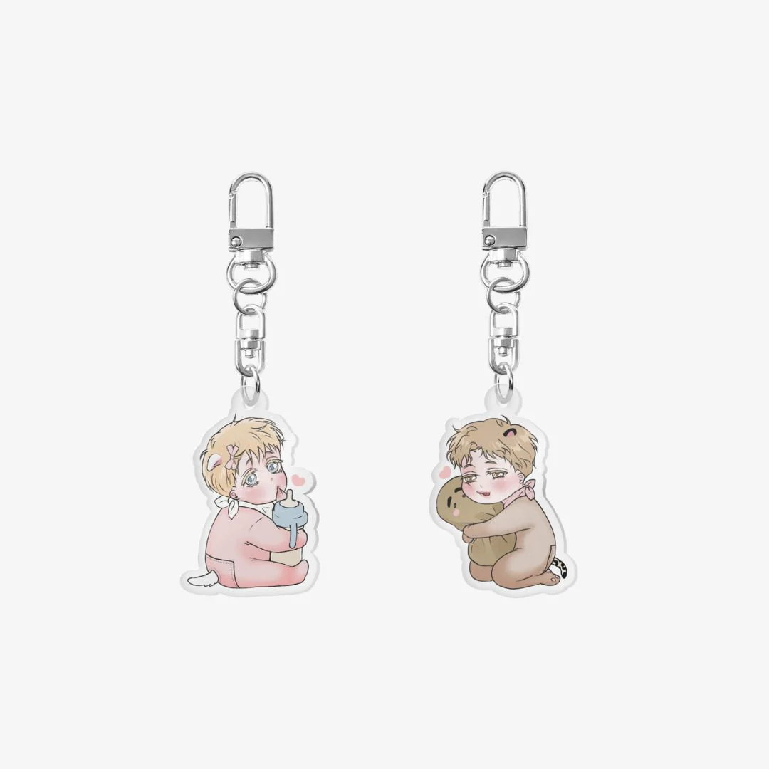 A Golden Pair Acrylic Keychain - Image 3