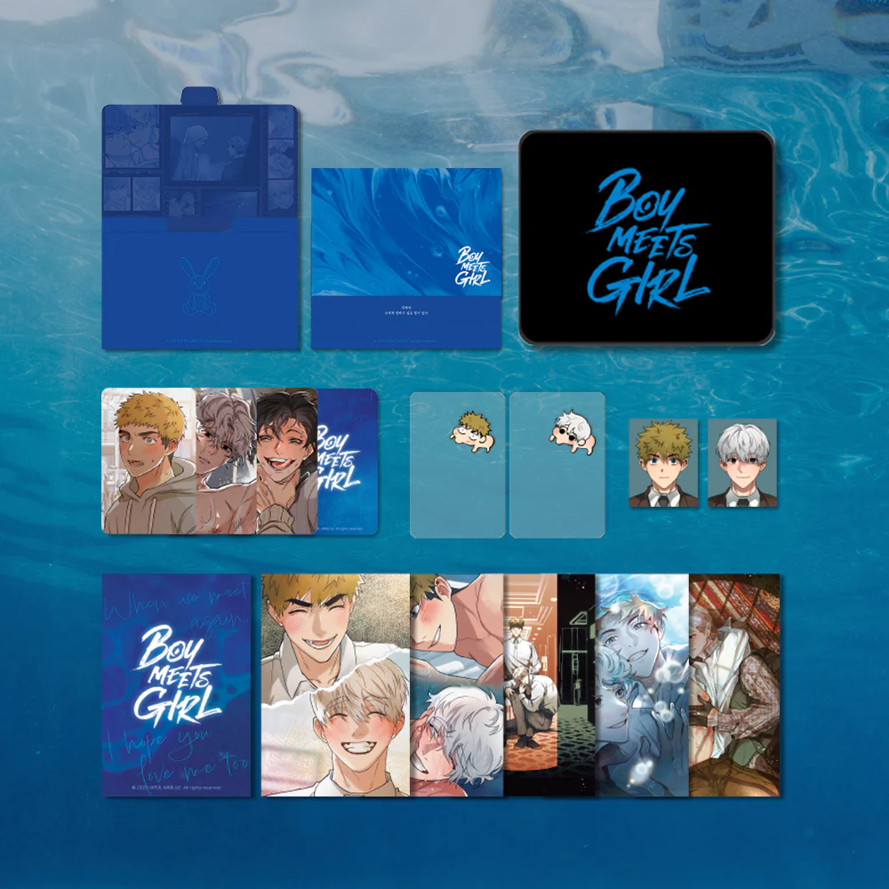 Boy Meets Girl Acrylic Stand & Postcard Set - Image 3