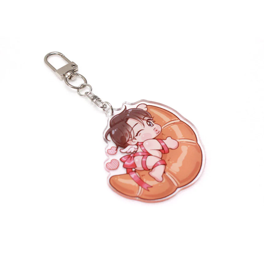 Honey Bear Chibi Acrylic Keychain - Image 3