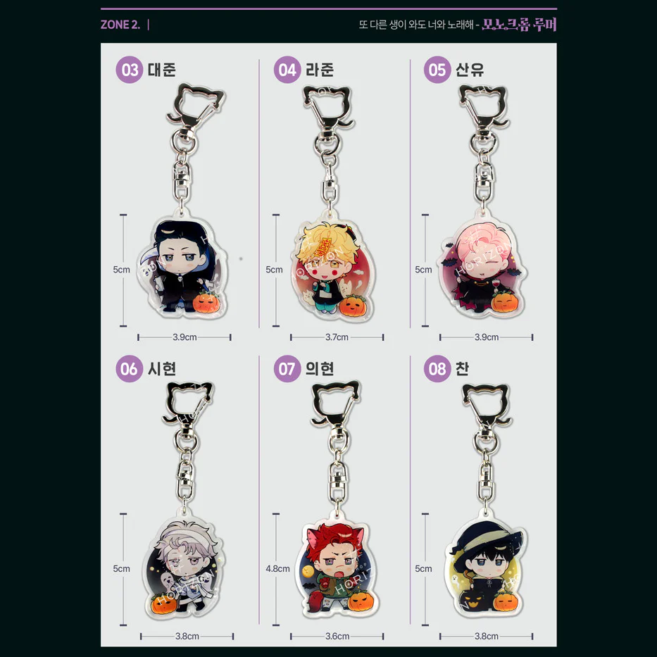 Horror Island Acrylic Keychain - Image 5