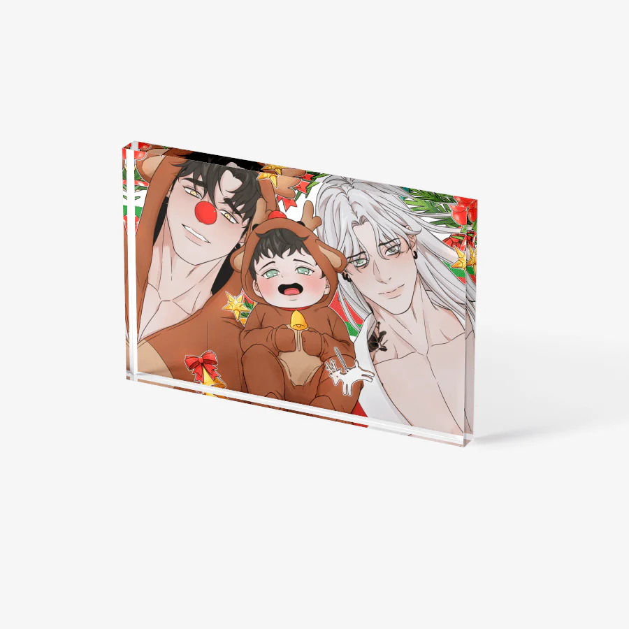 Minmotion Syndrome Christmas Acrylic Block