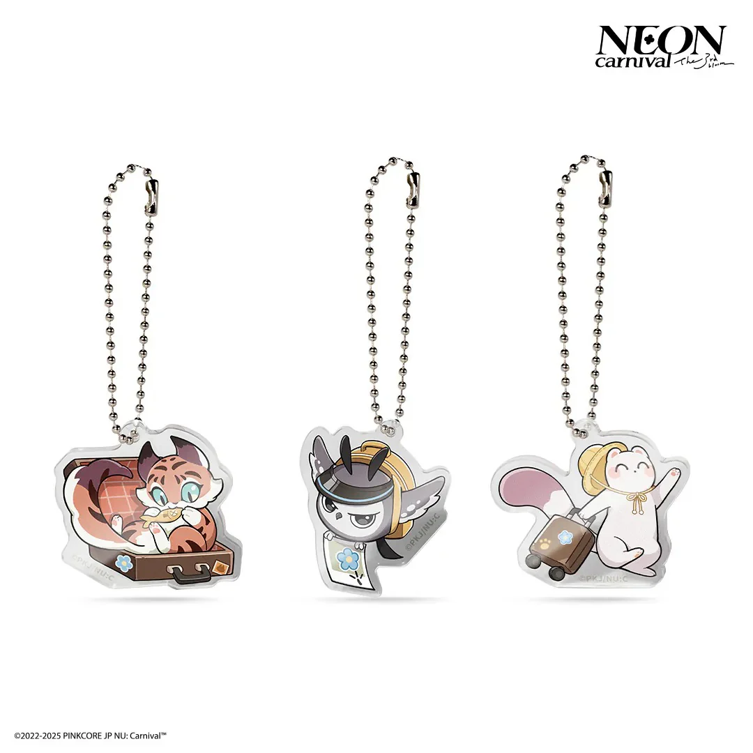 NU: Carnival Neon Carnival The 3rd Bloom Little Animal Keychain Set - Image 2