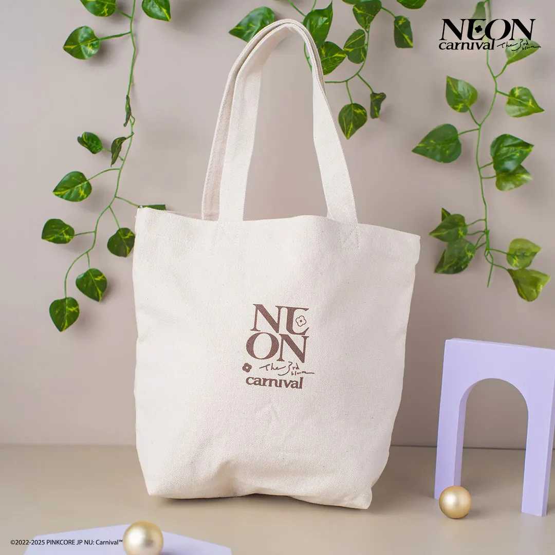 NU: Carnival Neon Carnival The 3rd Bloom Tote Bag & Klein Passport Notebook - Image 2