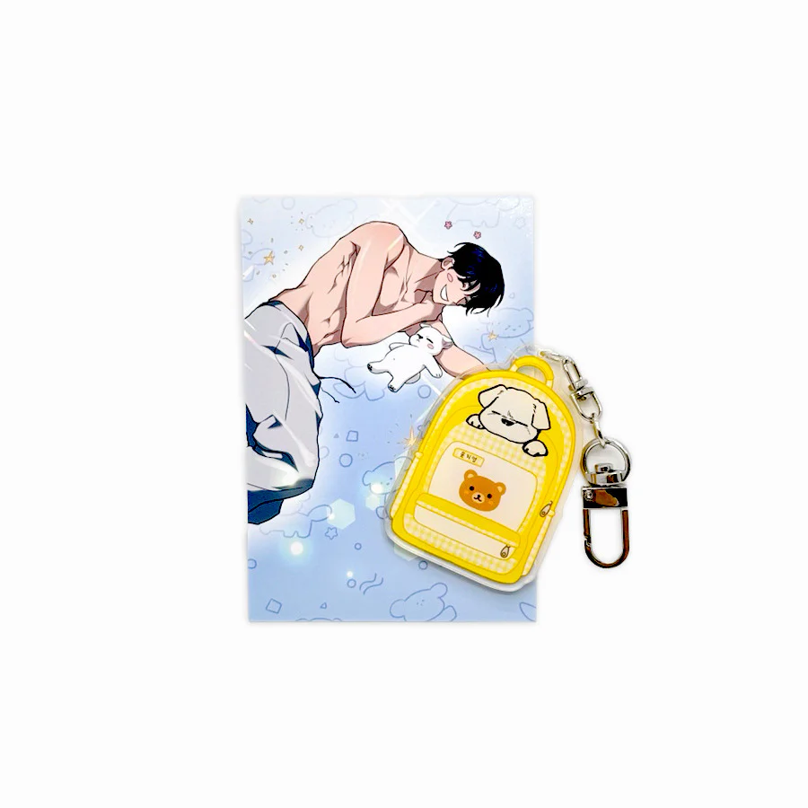 Paws & Claws Puppy in Bag Acrylic Keychain - Image 2