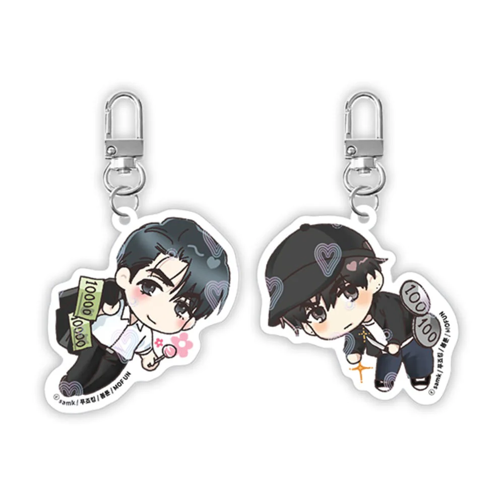 Payback Chibi Hologram Double-Sided Acrylic Keychain Set