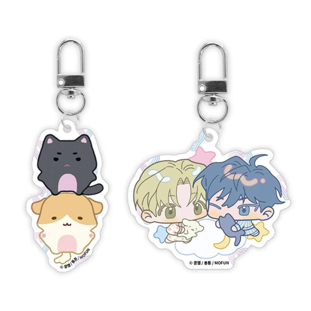 Pond Where Flowers Fall Chibi Acrylic Keychain