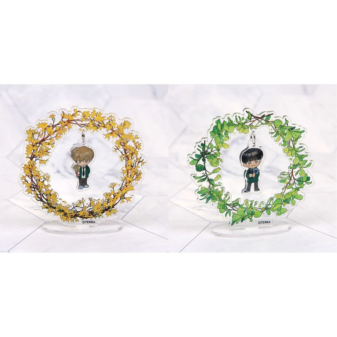 Spinach Bouquet Four Seasons Dangle Acrylic Stand & Keychain - Image 2