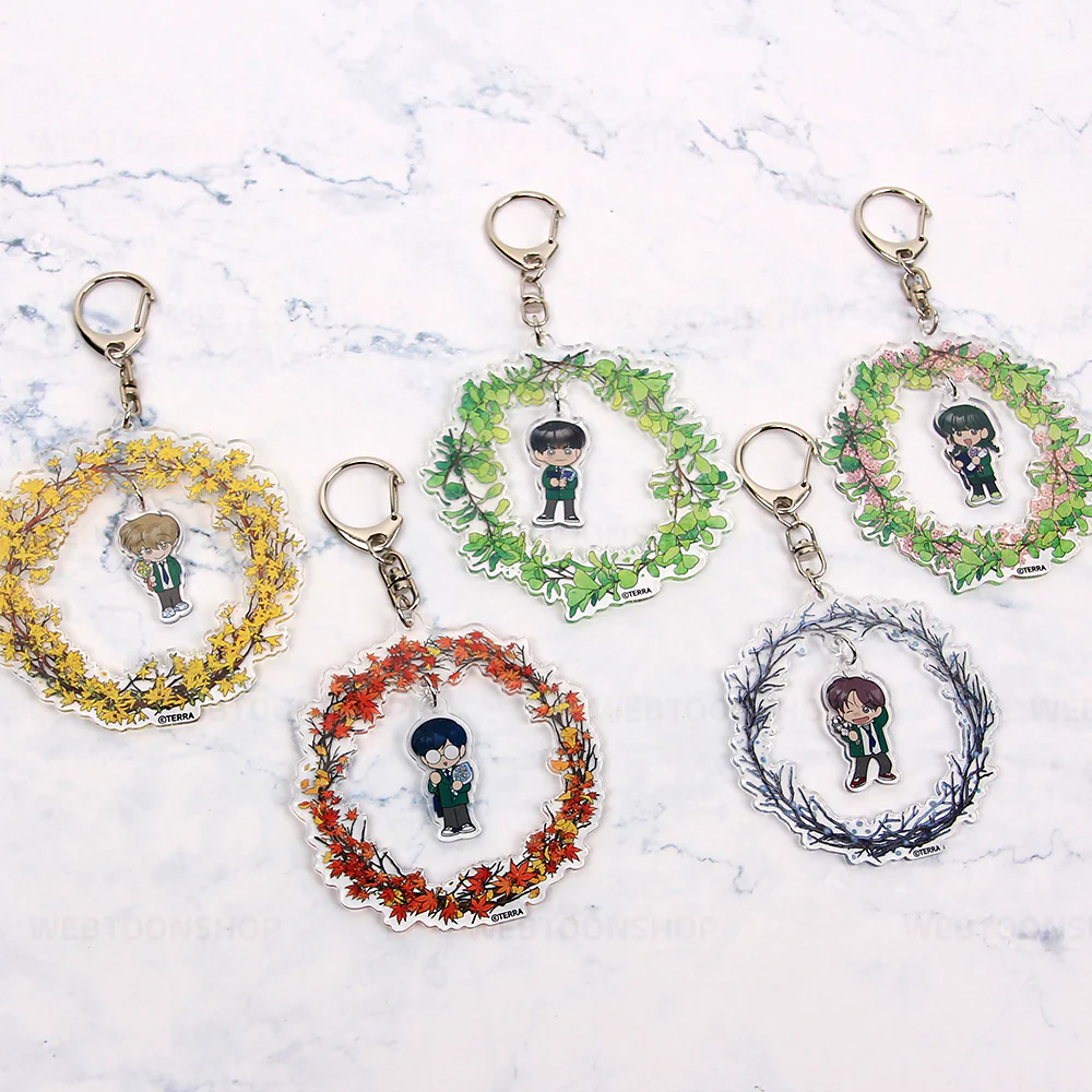 Spinach Bouquet Four Seasons Dangle Acrylic Stand & Keychain - Image 8