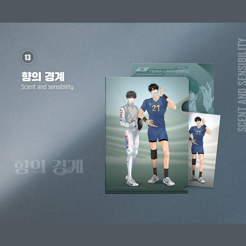 Team Lezhin Clear File & Couple Postcard - Image 14