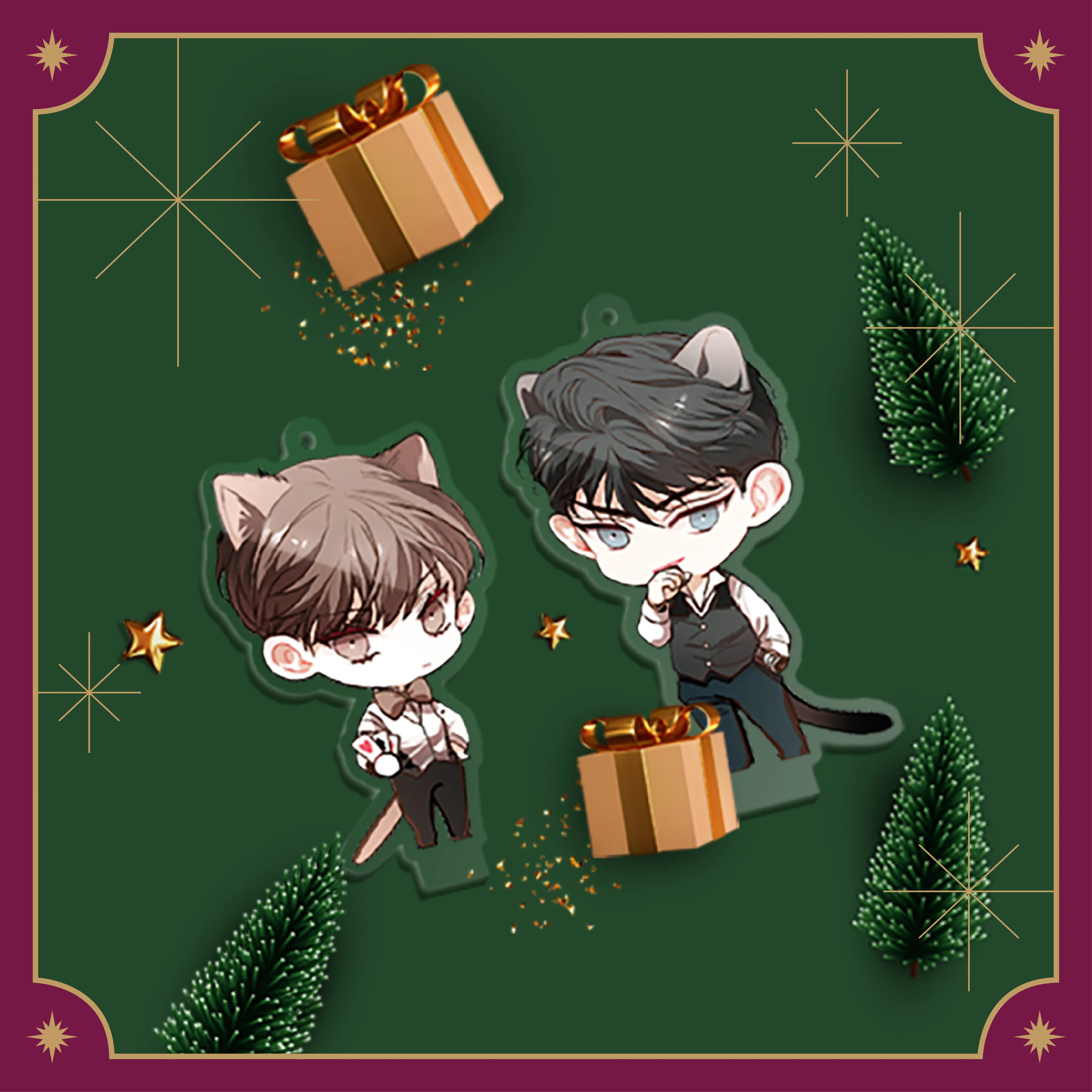 The Foul Christmas Acrylic Keychain Stand - Image 3
